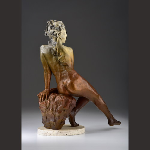 MB-S073 On The Edge Bronze $5850 at Hunter Wolff Gallery